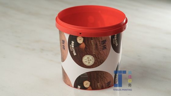 Ovale vorm in het gieten van etiket met glanzende oppervlakte afwerking en zijde drukwerk