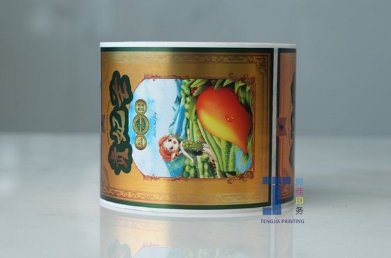 kleurrijke label met warm stempelingsmiddel, warmtegeactiveerde stickers met zijde-scherm
