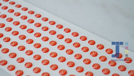 Op maat gemaakte geïmprimeerde embossed productetiketten