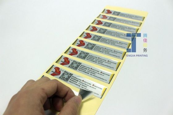 Zilvergoud metalen stickers UV-bestendige etiketten