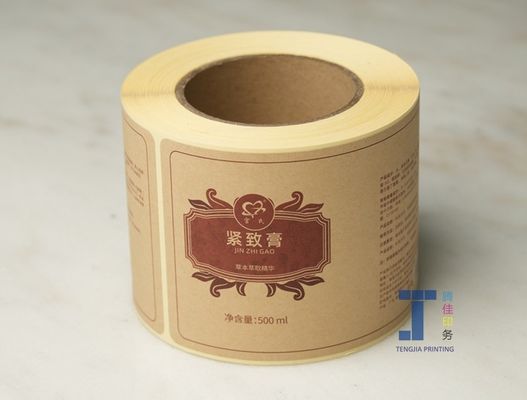 OEM Gepersonaliseerd Kraftpapier Sticker Label Met Matte Laminatie