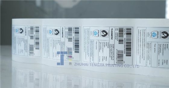Weerbestand Elektronische productsticker Elektrische veiligheidsstickers Rollenverpakking