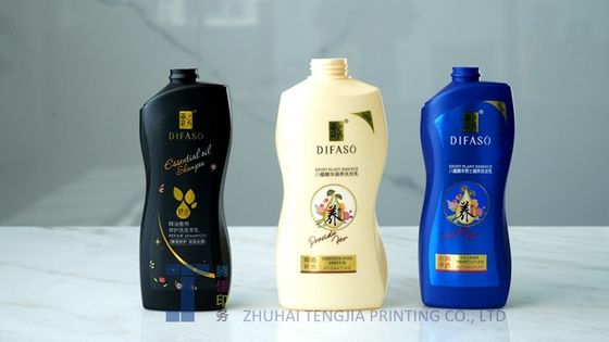 Offsetprinting In vorm Etiketten PP Plastic Shampoo Fles Stickers