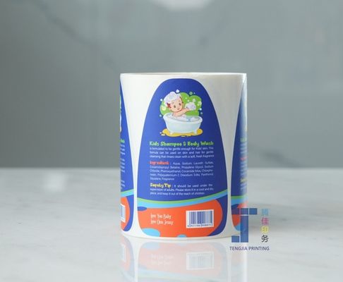 Papier vinyl PP cosmetische fles sticker Offset gedrukt maatwerk ontwerp