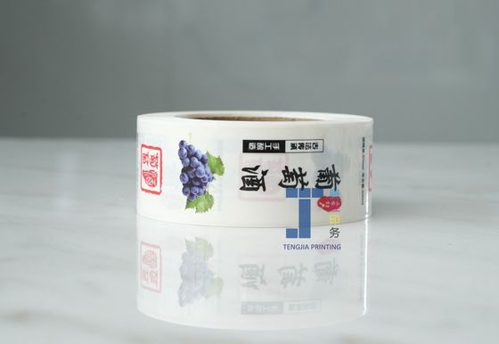 Volledig kleuren afdrukken PE Wijnsticker label Last Long Water - Proof
