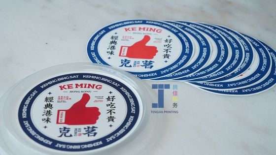 OEM ODM Food Sticker Labels Offset Print Temperatuurbestendige