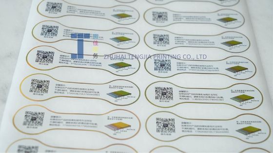Afneembare kleefstof op maat Metalen stickerlabels Verschillende dikte Vervaagingsbestandheid