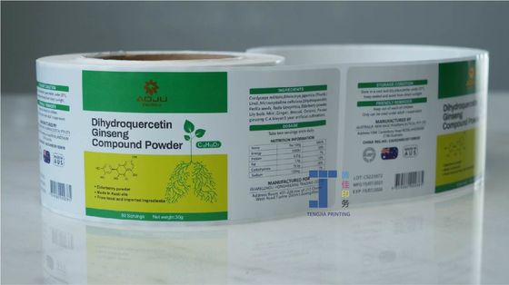 Opvallend Kraftpapier Sticker Label Voor Promotie / Geschenk / Decoratie