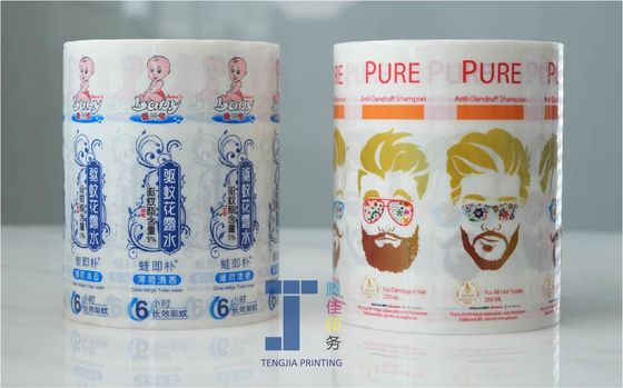Flexodruk op cosmetische flessen Afneembare kleeflabel Weerbestendige