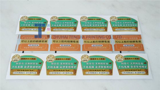 Flexodruk Etiquette voor essentiële olieflessen Matte Glanse Kleeflabels OEM