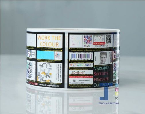 Authenticatieverificatie Tamperproof Seal Stickers Matte Frosted Surface