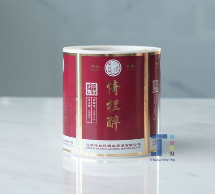OEM Sterk kleefmiddel Wijnsticker Label Whisky Fles Sticker Etiketterband