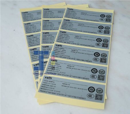 Aanpasbare afmetingen Elektrische waarschuwingsetiketten voor veiligheidsmeldingen
