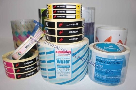 Op maat gemaakte douchegelsticker Dagelijkse producten Plastic flessenlabels CMYK kleur