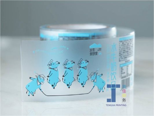 50micron-150micron aangepaste Transparent Label Roll Clear Packaging Stickers