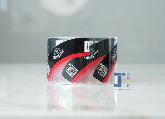 Ovale fanfold leesbare doorzichtige filmlabels aangepaste heldere vinyl stickers