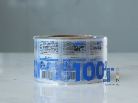 Drankverpakkingen Doorzichtig Etiketten Kleefkleppen Duidelijke film Etiketten oliebestendige